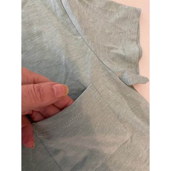 Free Fly Short Sleeve Sage T-Shirt Dress With Pockets Small - Picture 7 of 12